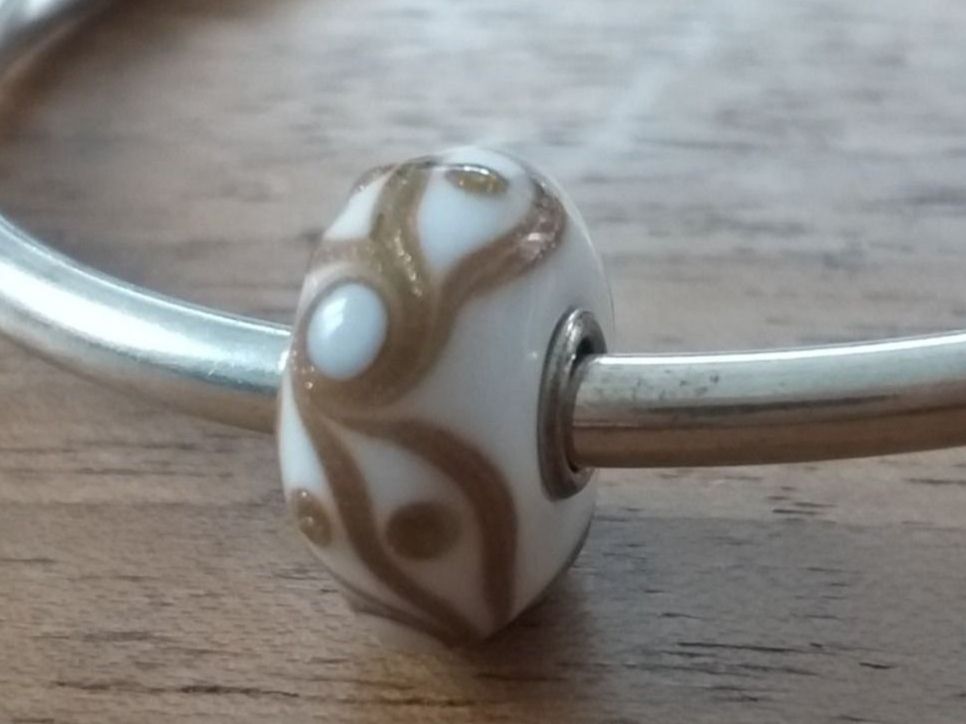 Ciondoli: Trollbeads Bianco Glitter – Usato da Zürich venduto da Stonejewelry