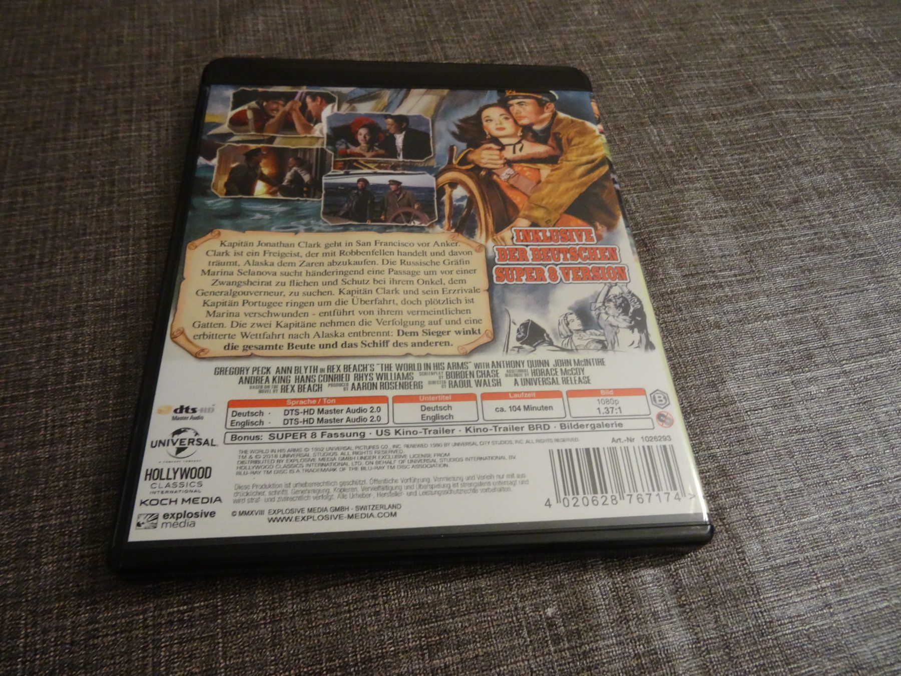 Alle DVDs: Blu-ray Sturmfahrt nach Alaska Gregory Peck – Gebraucht aus Olten von Disc-Verkauf 2