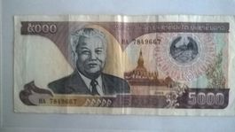 Billet banque Laos 5000 Kip 2003 TBE