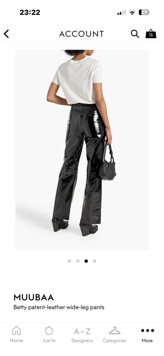 Pantaloni: MUUBAA patent-leather trousers – Nuovo e nell'imballaggio originale da Aarau venduto da banzinho 1