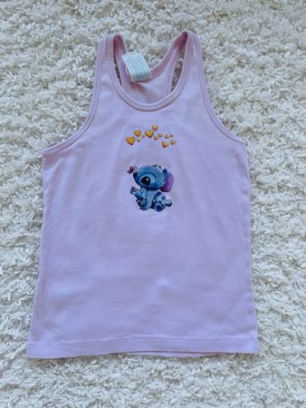 Débardeur JHK motif Stitch rose taille 9-11 ans