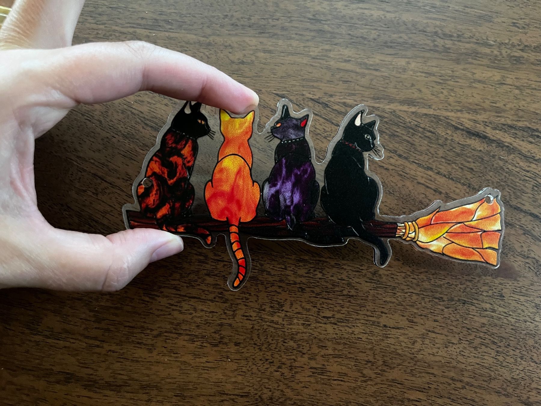 Tutte le decorazioni: Halloween Deko: Hexenbesen mit Katzen – Nuovo e nell'imballaggio originale da Gams venduto da Mariawicca 5