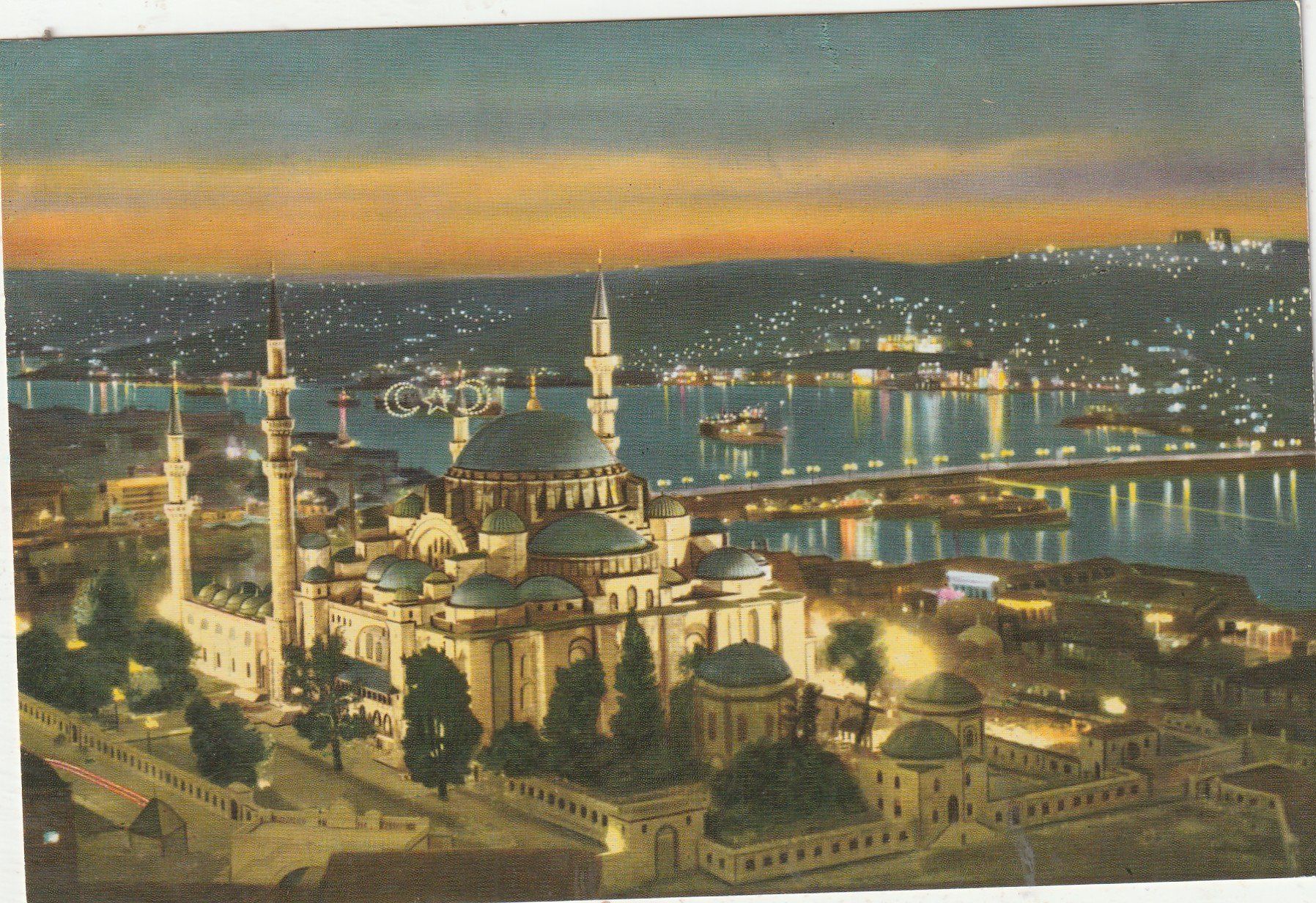 Ansichtskarten: Instanbul beu Nacht – Gebraucht aus Lumbrein von made02