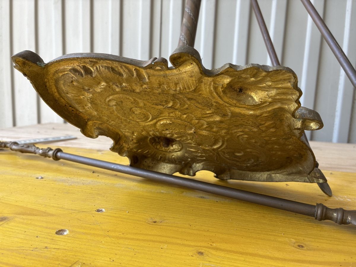 Camini: Serviteur de cheminée  - en bonze doré 70 cm! – Usato da Lully FR venduto da myr_pzt8 6