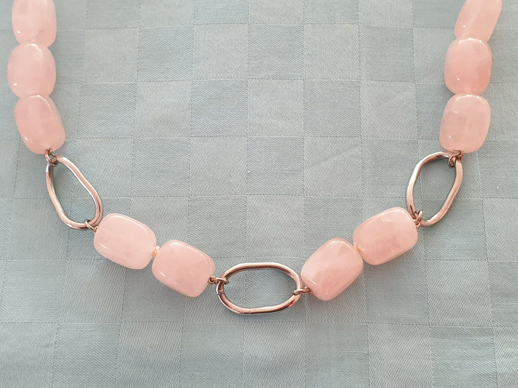 Catenine: Schmuck Halskette Kette Rosenquarz – Usato da Mörschwil venduto da spirspi 2