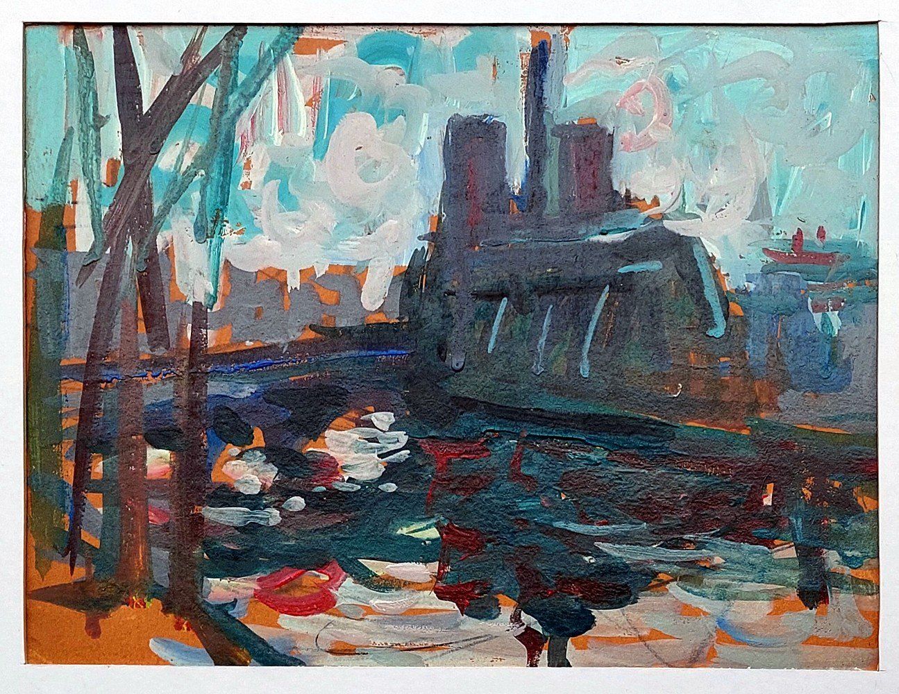 Tableaux: Notre-Dame à Paris - petit tableau de Guy Lamy – D'occasion à Montmelon par canelle-12