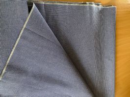 Stoff blau/weiss karriert  Tessuto spec. Qualität 10 m 30cm.