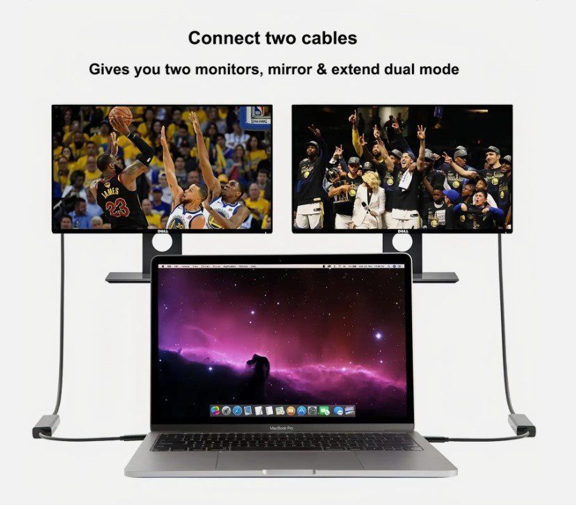 Cavi: USB-C auf DVI Kabel adapter DVI-D 1,8 meter MacBook iPad – Nuovo (secondo la descrizione) da Kirchdorf AG venduto da Apost008 2