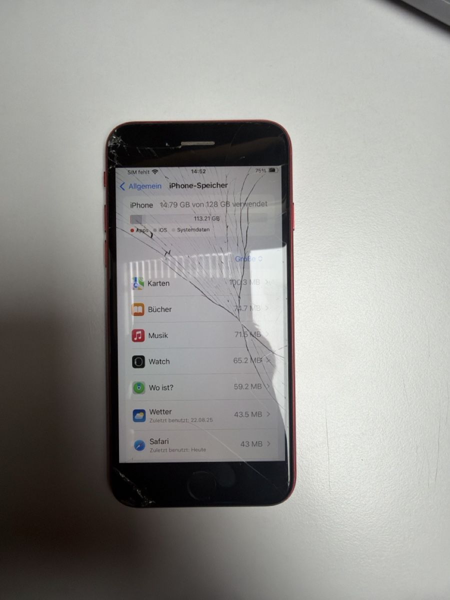 Apple Handys / Smartphones: Apple iPhone SE 128GB Red, Display Defective Condition – Defekt aus Ittigen von karim.2hami 7
