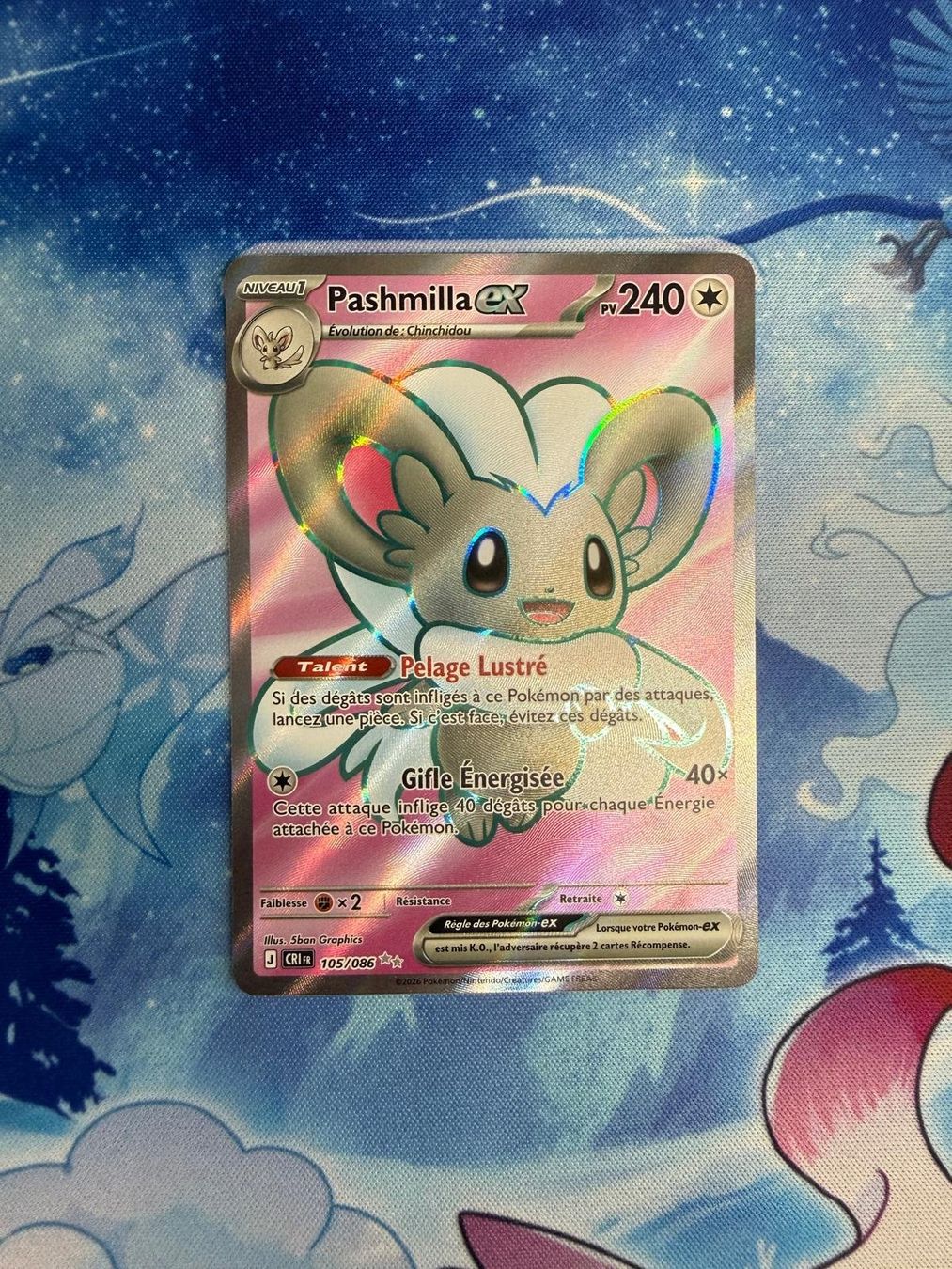 Pokémon Cartes à collectionner: Pashmilla FA - CRI 105 FR – Neuf (Voir description) à Courgenay par ScamBoxOff