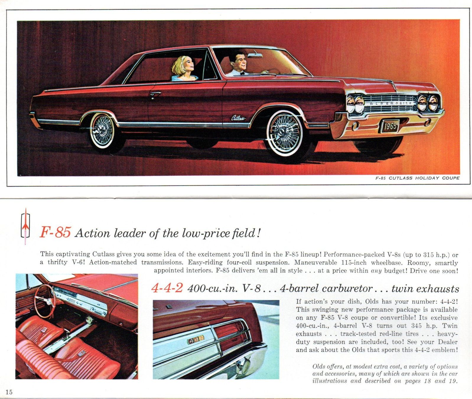 Oldsmobile Documenti: Oldsmobile Modellprogramm 1965 - Original-Prospekt – Usato da Malans GR venduto da Chueche427 7