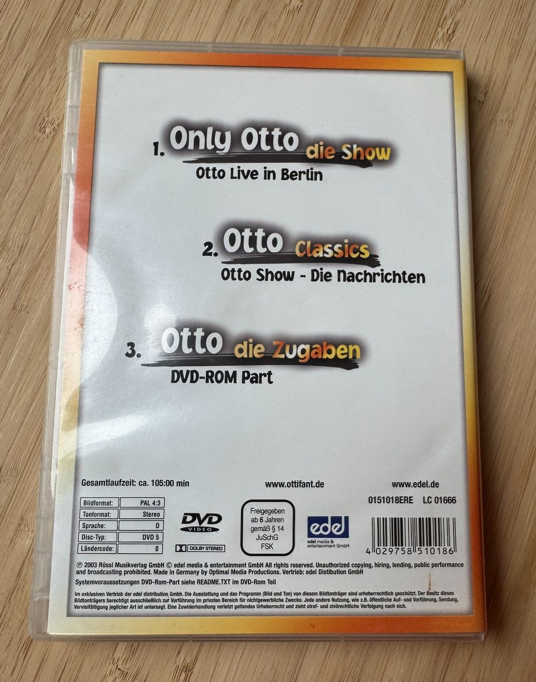 Tutti i DVDs: Otto die DVD, Gold Edition – Usato da Winterthur venduto da YaV 1