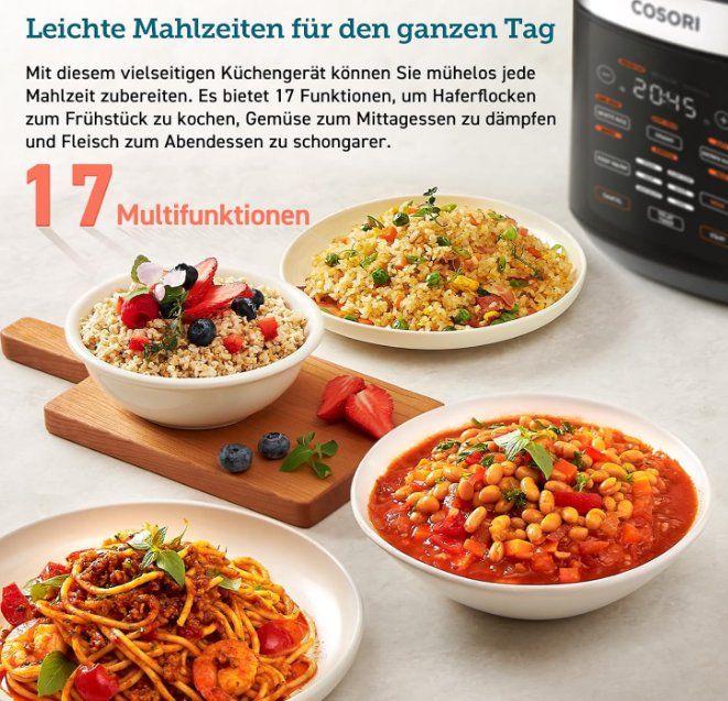 Cosori Elettrodomestici da cucina: Cosori Multi-/Reiskocher, 17 Programme – Usato da Neuhaus SG venduto da LENZ30 2
