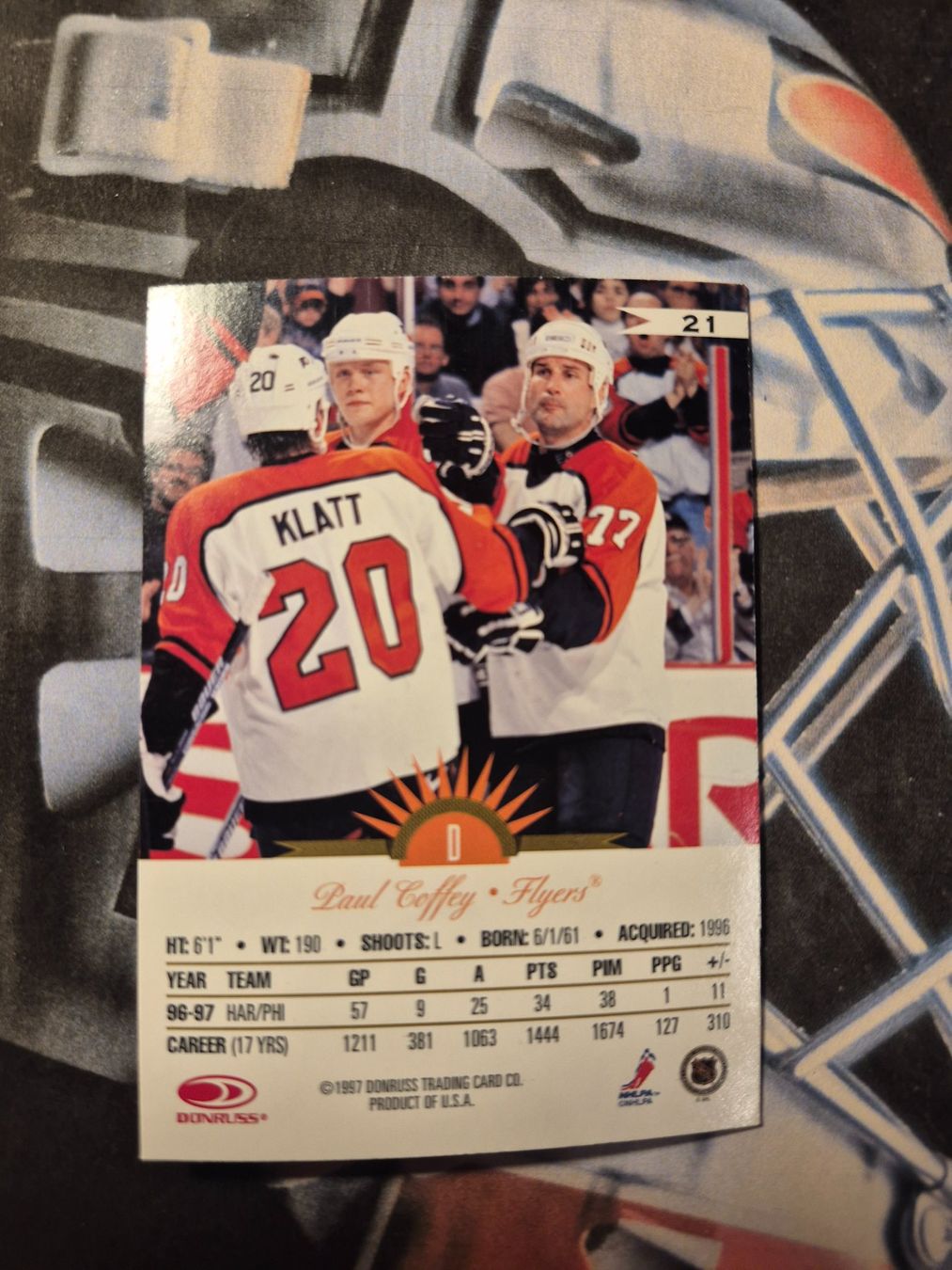 NHL Sammelbilder & Trading cards: NHL Paul Coffey Philadelphia Flyers – Gebraucht aus Treiten von Sauber73 1