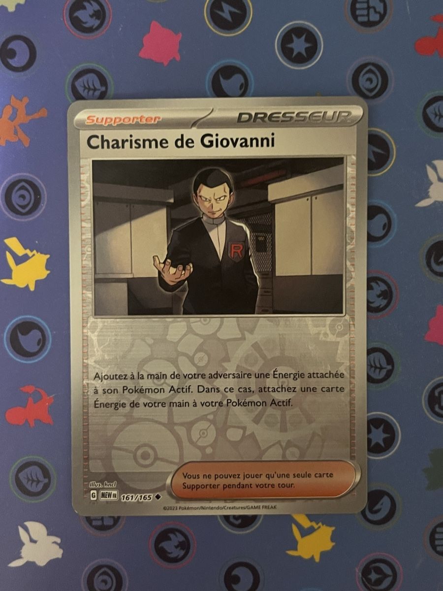 Pokémon Sammelbilder & Trading cards: Charisme de Giovanni 161 Reverse MEW 151 – Neu (gemäss Beschreibung) aus Le Grand-Saconnex von Koko.hime_