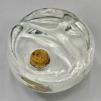 Cendrier à pipe moderniste Glasdesign Georgshutte, Allemagne
