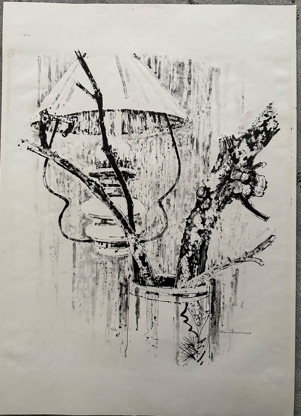 Grafica & Litografie: KLAUS BRUNNER LITHOGRAPHIE SIGNIERT NUMMERIERT – Usato da Gersau venduto da grafik-kunst