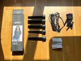 DoDo Interchangeable 5 & 6 in 1 Ceramic Curler Set - WIE NEU