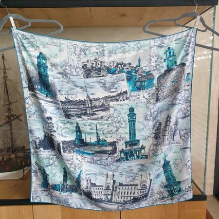 🐸 FOULARD " ISTANBUL " SCHAL HALSTUCH 90x90