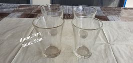 4 verres à eau