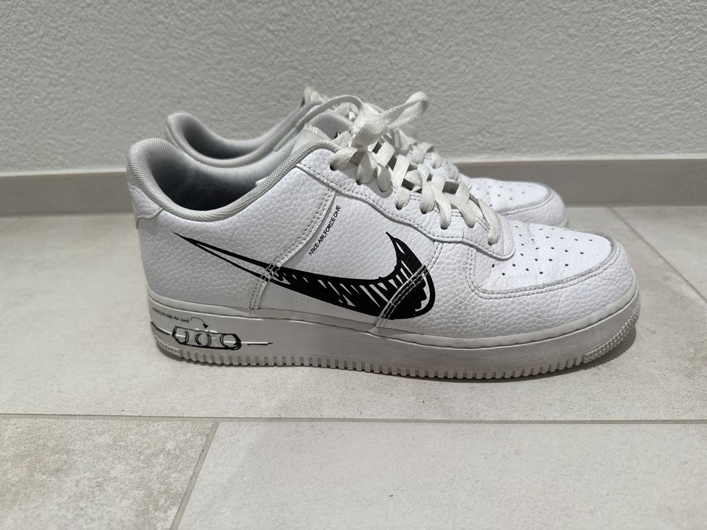 Air force 1 schwarz weiß on sale