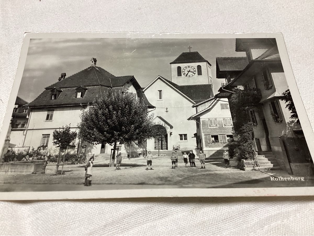 Cartoline postali: Rothenburg 1939 – Usato da Luc (Ayent) venduto da Rebouille