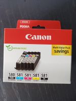 Drucker Patronen Canon 5 Farben 580/581