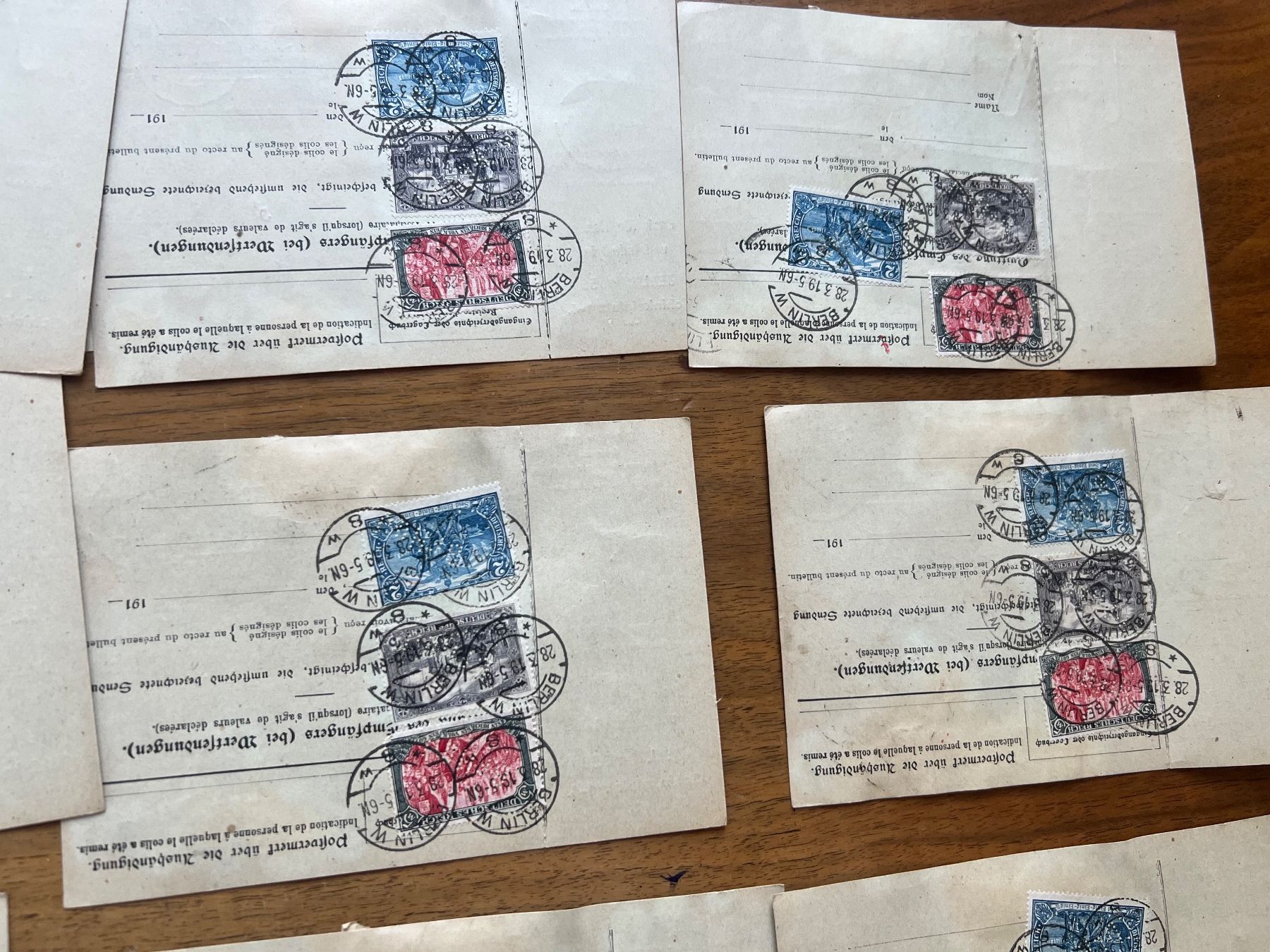 Tutti i francobolli: 9 Postwertzeichen Abschnitte Berlin Basel 1956 gestempelt203 – Usato da Glattfelden venduto da maa_qcj8 5