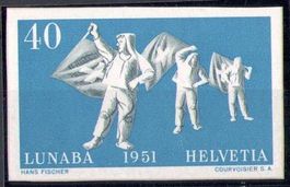 1951, W32A, Lunaba-Blockausschnitt postfrisch (14146)