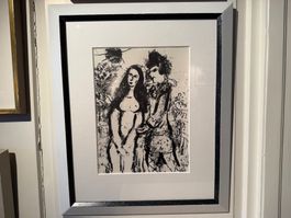 Original Marc Chagall Lithographie, gerahmt, Top Zustand!