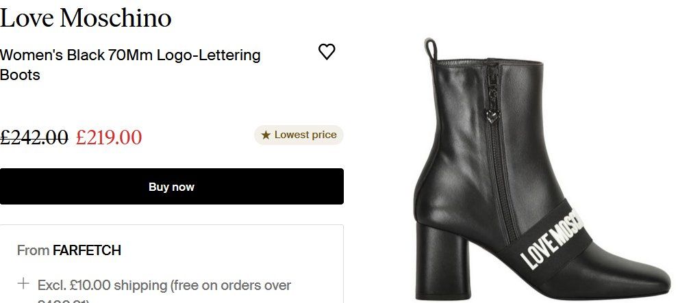 Moschino Scarpe da donna: Love Moschino Stiefeletten / Bottines .36 – Nuovo (secondo la descrizione) da Collonges venduto da arashee 9