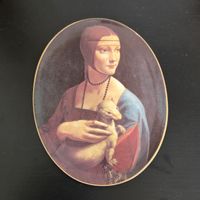 Porzellanteller Dama con lermellino limitiert 1995