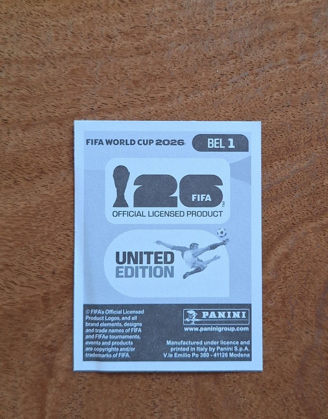Panini Sammelbilder & Trading cards: Panini BEL 1 – Neu (gemäss Beschreibung) aus Romanens von Crocette 1