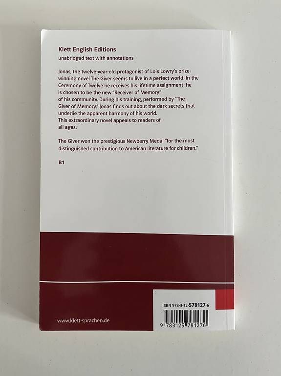 Libri: The Giver von Lois Lowry – Nuovo e nell'imballaggio originale da Zürich venduto da andrea.schmidvogel 1