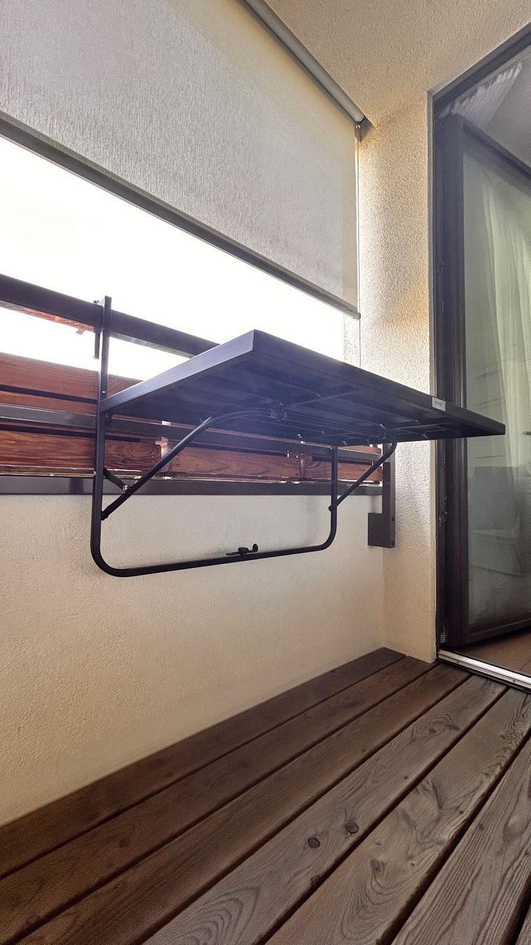 Tavoli: Hängender Balkon-Klapptisch, schwarz – Usato da Kreuzlingen venduto da peetzii 7