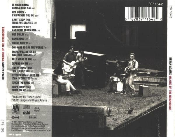 CD: Bryan Adams - Waking Up the Neighbours – Usato da Unterbäch venduto da eqlut 1