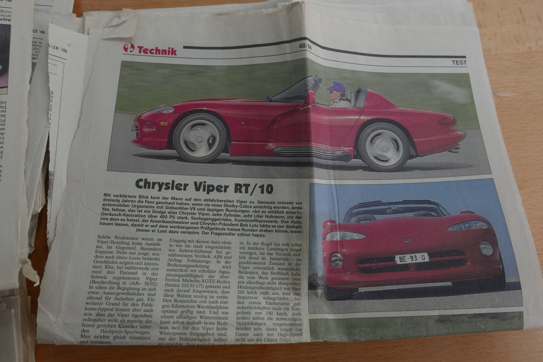 Riviste & Magazine: Zeitschriftenartikel Auto Technik mit Bildern – Usato da Rotkreuz venduto da nigal 8