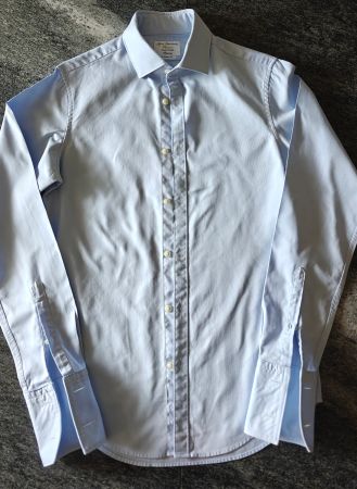 TM Lewin Hemd Hellblau - Super Fitted Grösse 38/86 Slim Fit