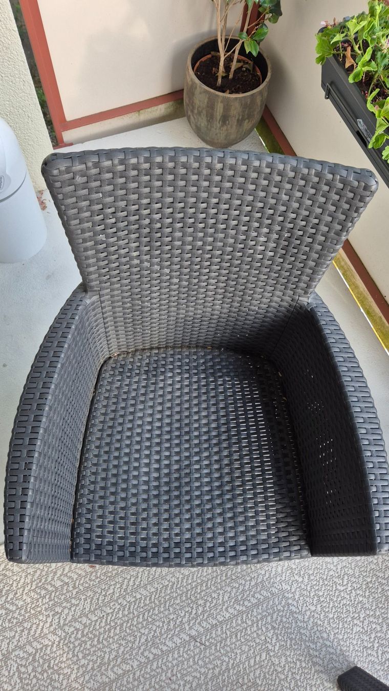 Conforama Sessel: Garten/Blakon set - Rattan – Gebraucht aus Zürich von Paulinaa1 4