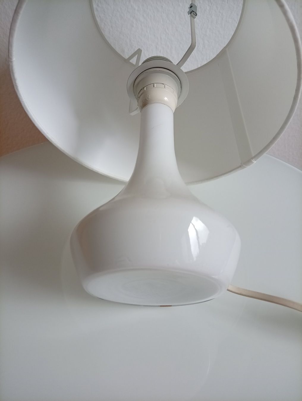 Lampade: Schöne Vintage Lampe Opalglas 50er, Schirm neu oder original – Usato da Luzern venduto da Seri4 2