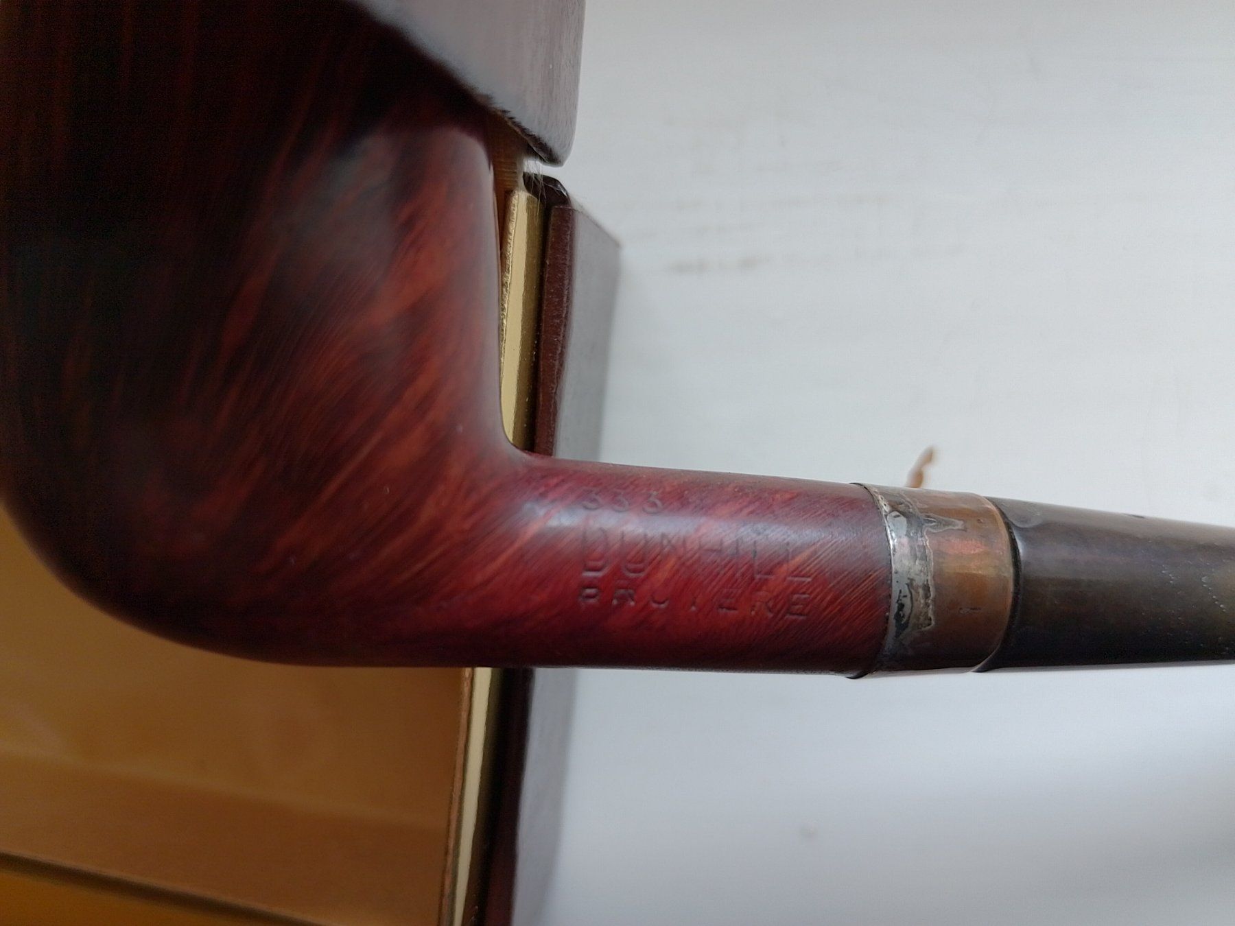 Dunhill Tabakpfeifen & Zubehör: Original Dunhill Pfeife Bruyere mit Silberring & Box! – Gebraucht aus Zürich von 0814 5