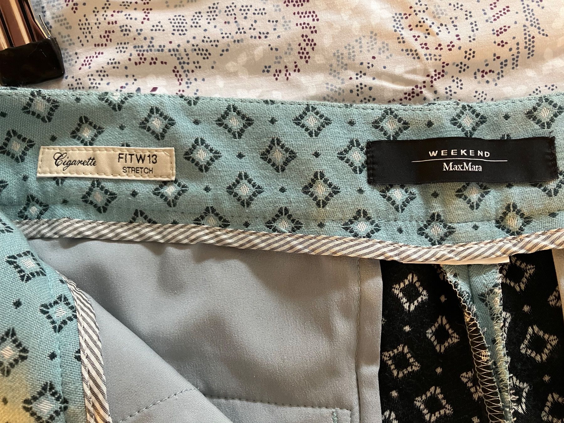 Max Mara Pantaloni: MaxMara Weekend - pantalon cigarette bleu turquoise – Usato da Vich venduto da SophieCo 4