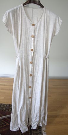 Blusenkleid / Chemisekleid cremefarben gespränkelt