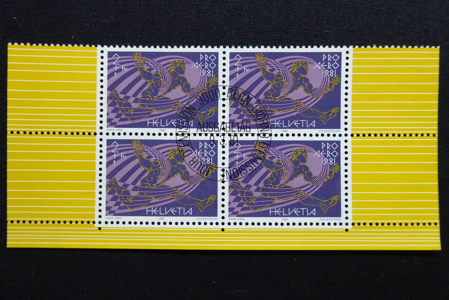 Tutti i francobolli: (D30) 1981: Flugpost F48 PRO AERO ET O – Usato da Basel venduto da scholle50