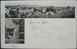 2-Bild-AK RÜTI ZH Gruss aus Tann !