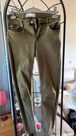 Jean slim Zara kaki femme tendance 28