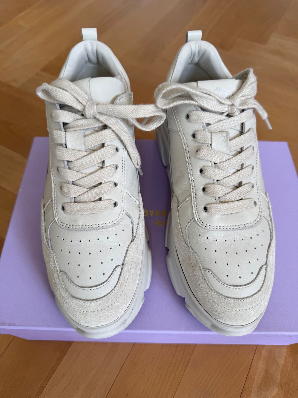 Copenhagen Scarpe da donna: Copenhagen Studios Seneaker CPH46 - Leder mix - Cream – Usato da St. Gallen venduto da baho64
