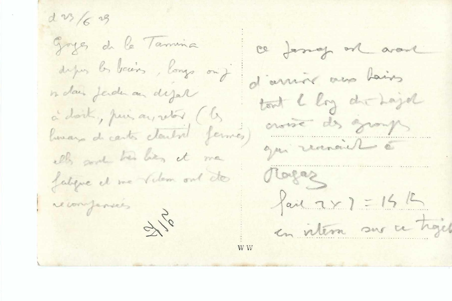 Cartoline postali: Tamina-Schlucht bei Bad Ragaz 1929 – Usato da Thun venduto da 44wart 1