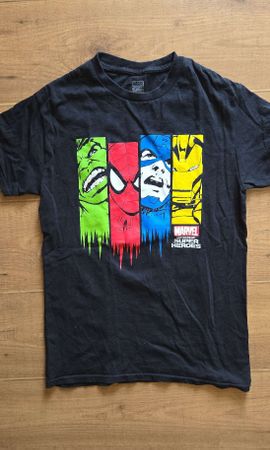 Marvel Superhelden T-Shirt Comic-Print, Grösse S,