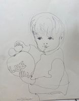 Lill TSCHUDI (1911-2004), Original, signiert, Kind, 48x40cm